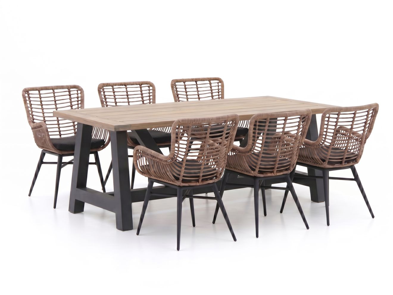 Intenso Asti/Bresimo 260 cm Gartenmöbel-Set 7-teilig