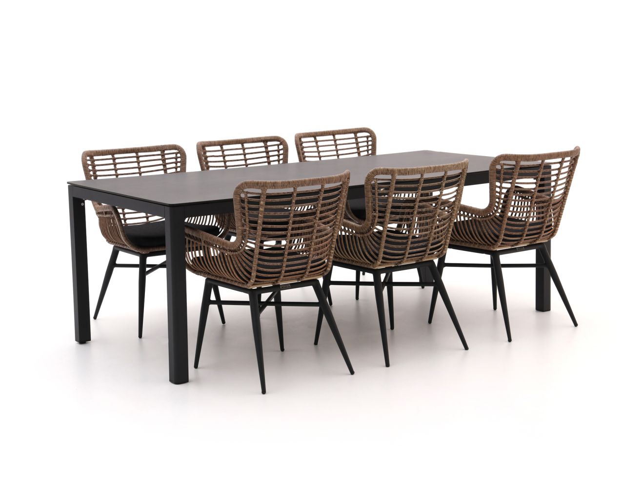 Intenso Asti/La Fonte 220 cm Gartenmöbel-Set 7-teilig