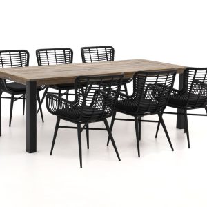Intenso Asti/ROUGH-S 220 cm Gartenmöbel-Set 7-teilig