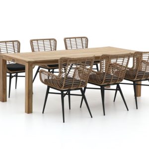 Intenso Asti/ROUGH-S 220 cm Gartenmöbel-Set 7-teilig