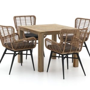 Intenso Asti/ROUGH-S 90 cm Gartenmöbel-Set 5-teilig