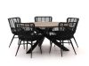 Intenso Asti/Rough-Y Ø 150 cm Gartenmöbel-Set 6-teilig