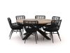 Intenso Asti/Rough-Y Ø 180 cm Gartenmöbel-Set 7-teilig