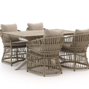 Intenso Cameri/Montorio 160 cm Gartenmöbel-Set 5-teilig