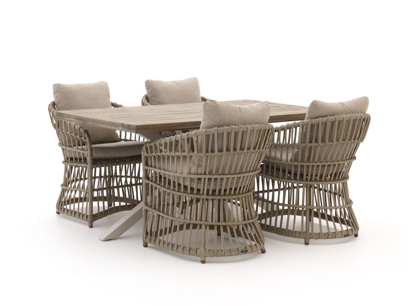 Intenso Cameri/Montorio 160 cm Gartenmöbel-Set 5-teilig