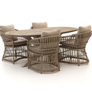 Intenso Cameri/ROUGH-Y Ellips 200 cm Gartenmöbel-Set 5-Teilig