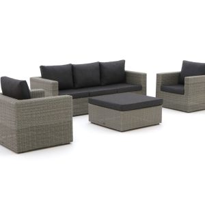 Intenso Carpino Sessel-Sofa Lounge-Set 4-teilig