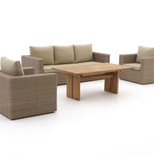 Intenso Carpino/ROUGH-L Gartentisch Lounge-Set 4-teilig