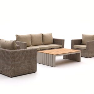 Intenso Carpino/Ummari Sessel-Sofa Lounge-Set 4-teilig