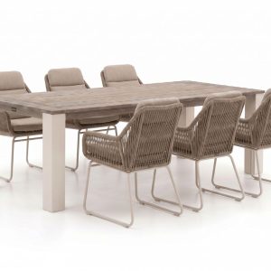 Intenso Isorella/ROUGH-X 240 cm Gartenmöbel-Set 7-teilig