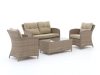 Intenso Leone/Milano Sessel-Sofa Lounge-Set 4-teilig