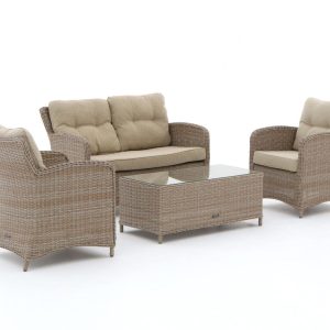 Intenso Leone/Milano Sessel-Sofa Lounge-Set 4-teilig