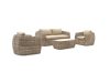 Intenso Marecchia Sessel-Sofa Lounge-Set 4-teilig