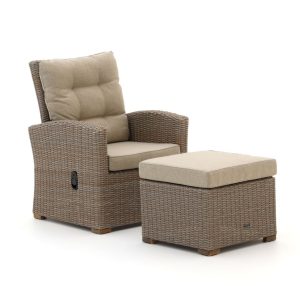 Intenso Mazzano Gartensessel verstellbar mit Hocker