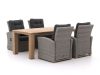 Intenso Mazzano/ROUGH-X 200 cm Lounge Gartenmöbel-Set 5-teilig verstellbar