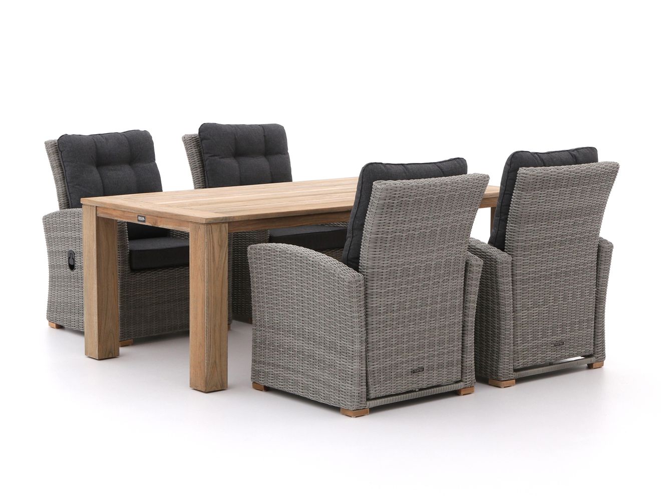 Intenso Mazzano/ROUGH-X 200 cm Lounge Gartenmöbel-Set 5-teilig verstellbar