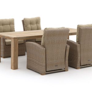 Intenso Mazzano/ROUGH-X 240 cm Lounge Gartenmöbel-Set 5-teilig verstellbar