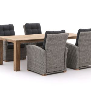 Intenso Mazzano/ROUGH-X 240 cm Lounge Gartenmöbel-Set 5-teilig verstellbar