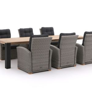 Intenso Mazzano/ROUGH-X 320 cm lounge-Gartenmöbel-Set 7-Teilig verstelbaar