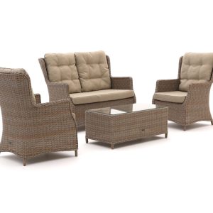 Intenso Milano Sessel-Sofa Lounge-Set 4-Sitzer 4-teilig
