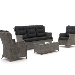 Intenso Milano Sessel-Sofa Lounge-Set 5-Sitzer 4-teilig