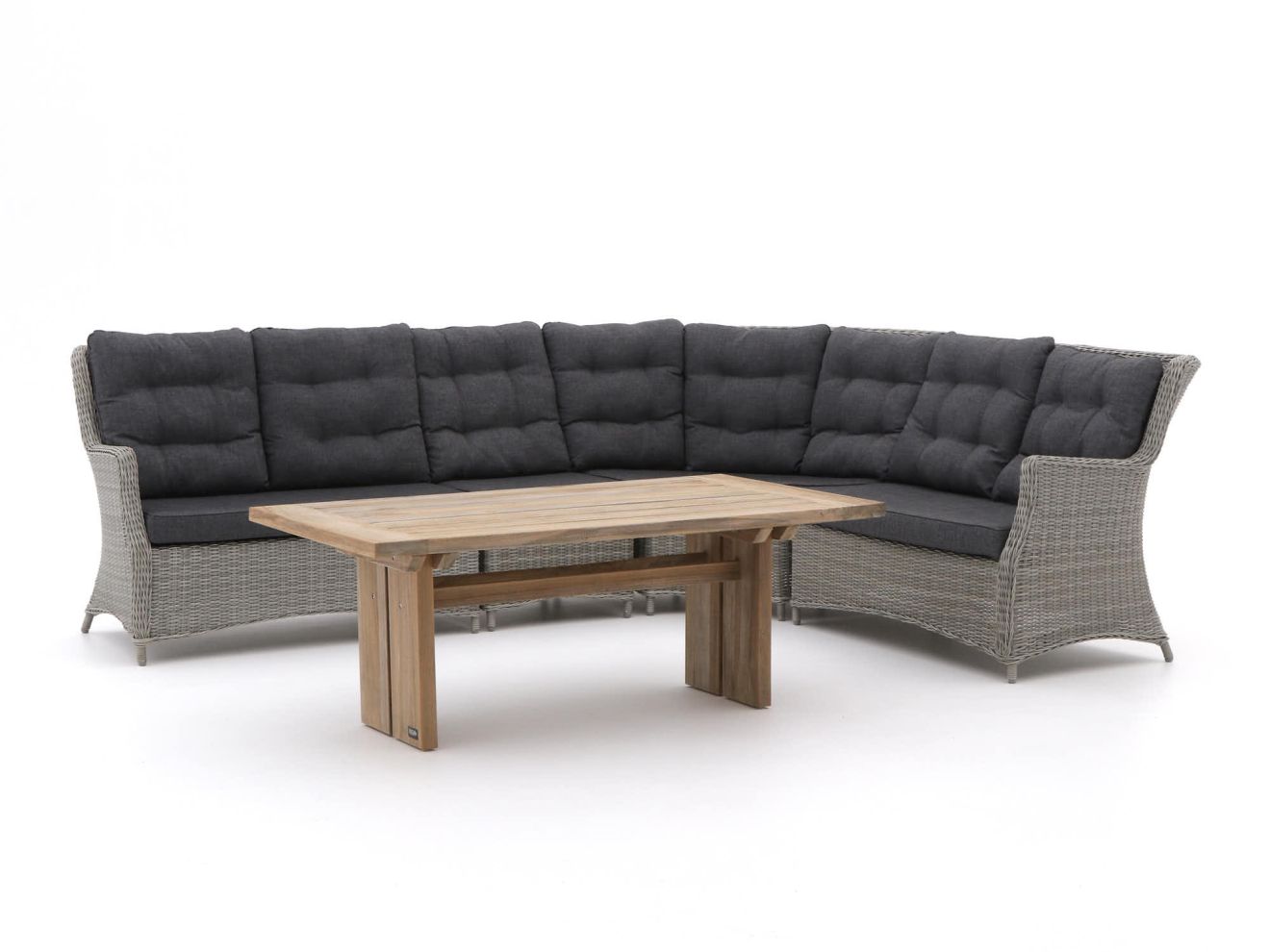 Intenso Milano/ROUGH-L Gartentisch Lounge-Set 5-teilig