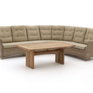 Intenso Milano/ROUGH-L Gartentisch Lounge-Set 5-teilig