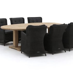Intenso Milano/ROUGH-O 240 cm Esstischgruppe 7-teilig