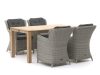 Intenso Milano/ROUGH-S 160 cm Gartenmöbel-Set 5-teilig