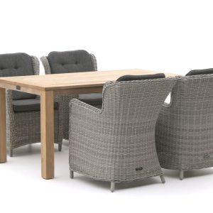 Intenso Milano/ROUGH-S 160 cm Gartenmöbel-Set 5-teilig