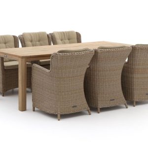 Intenso Milano/ROUGH-S 220 cm Gartenmöbel-Set 7-teilig