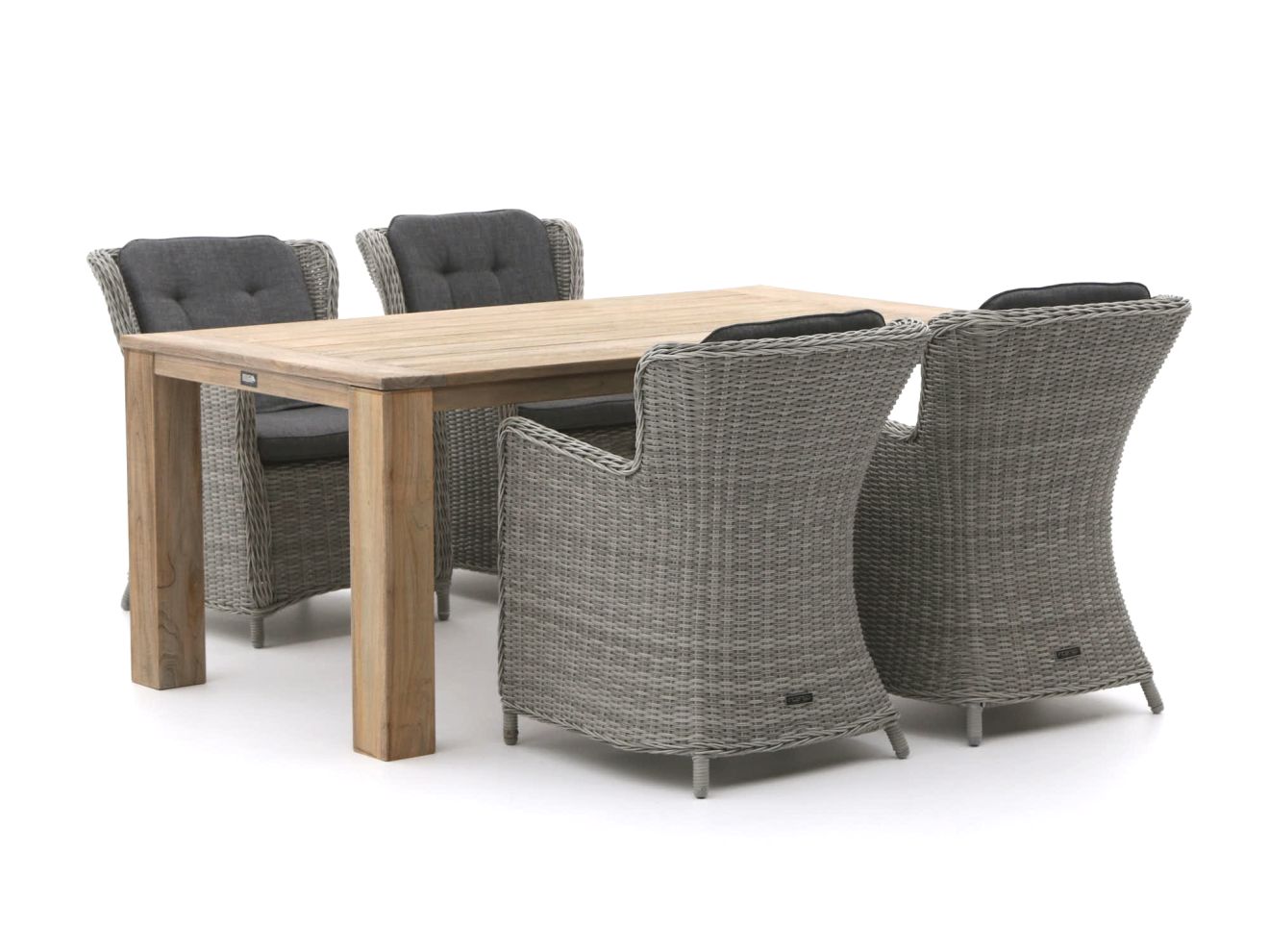 Intenso Milano/ROUGH-X 180 cm Gartenmöbel-Set 5-teilig