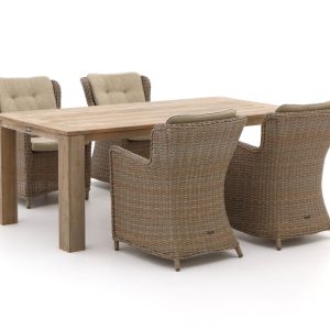 Intenso Milano/ROUGH-X 200 cm Gartenmöbel-Set 5-teilig