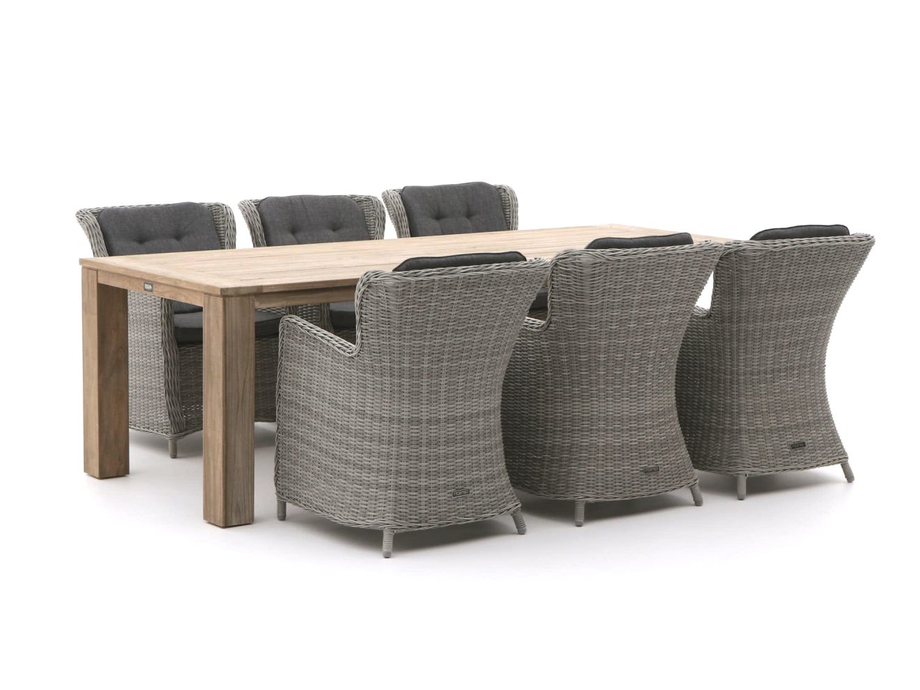 Intenso Milano/ROUGH-X 240 cm Gartenmöbel-Set 7-teilig