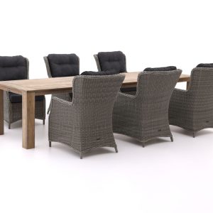 Intenso Milano/ROUGH-X 320 cm Dining-Lounge Gartenmöbel-Set 7-teilig