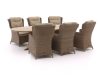 Intenso Milano/ROUGH-Y Ellips 280 cm Dining-Lounge Gartenmöbel-Set 7-teilig