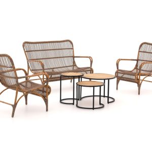Intenso Napoli Stuhl-Bank Lounge-Set 6-teilig