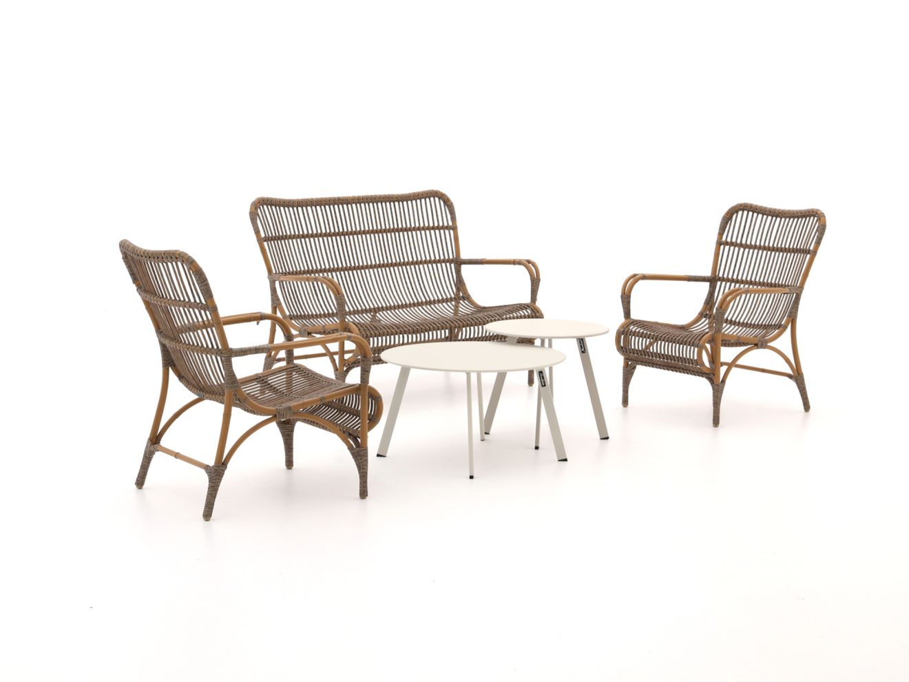 Intenso Napoli/Bovezzo Sessel-Sofa Lounge-Set 5-teilig