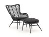 Intenso Rovello Gartensessel mit Hocker