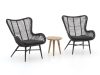 Intenso Rovello/ROUGH-K 40 cm Balkonmöbel-Set Lounge 3-teilig