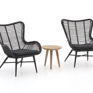 Intenso Rovello/ROUGH-K 40 cm Balkonmöbel-Set Lounge 3-teilig