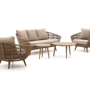 Intenso Stila/ROUGH-K Sessel-Sofa lounge-Set--5-teilig