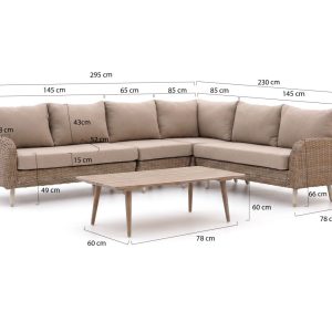 Intenso Suzzara/ROUGH-K Ecklounge-Set 5-teilig