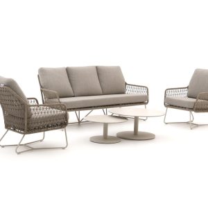 Intenso Trasimeno/Monticano Sessel-Sofa Lounge-Set 5-teilig