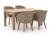 Intenso Tropea/ROUGH-S 160 cm Gartenmöbel-Set 5-teilig