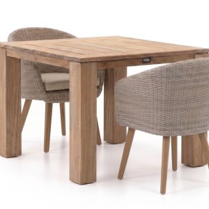 Intenso Tropea/ROUGH-X 100 cm Gartenmöbel-Set 3-teilig
