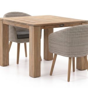Intenso Tropea/ROUGH-X 100 cm Gartenmöbel-Set 3-teilig