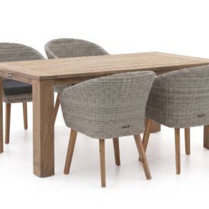 Intenso Tropea/ROUGH-X 180 cm Gartenmöbel-Set 5-teilig