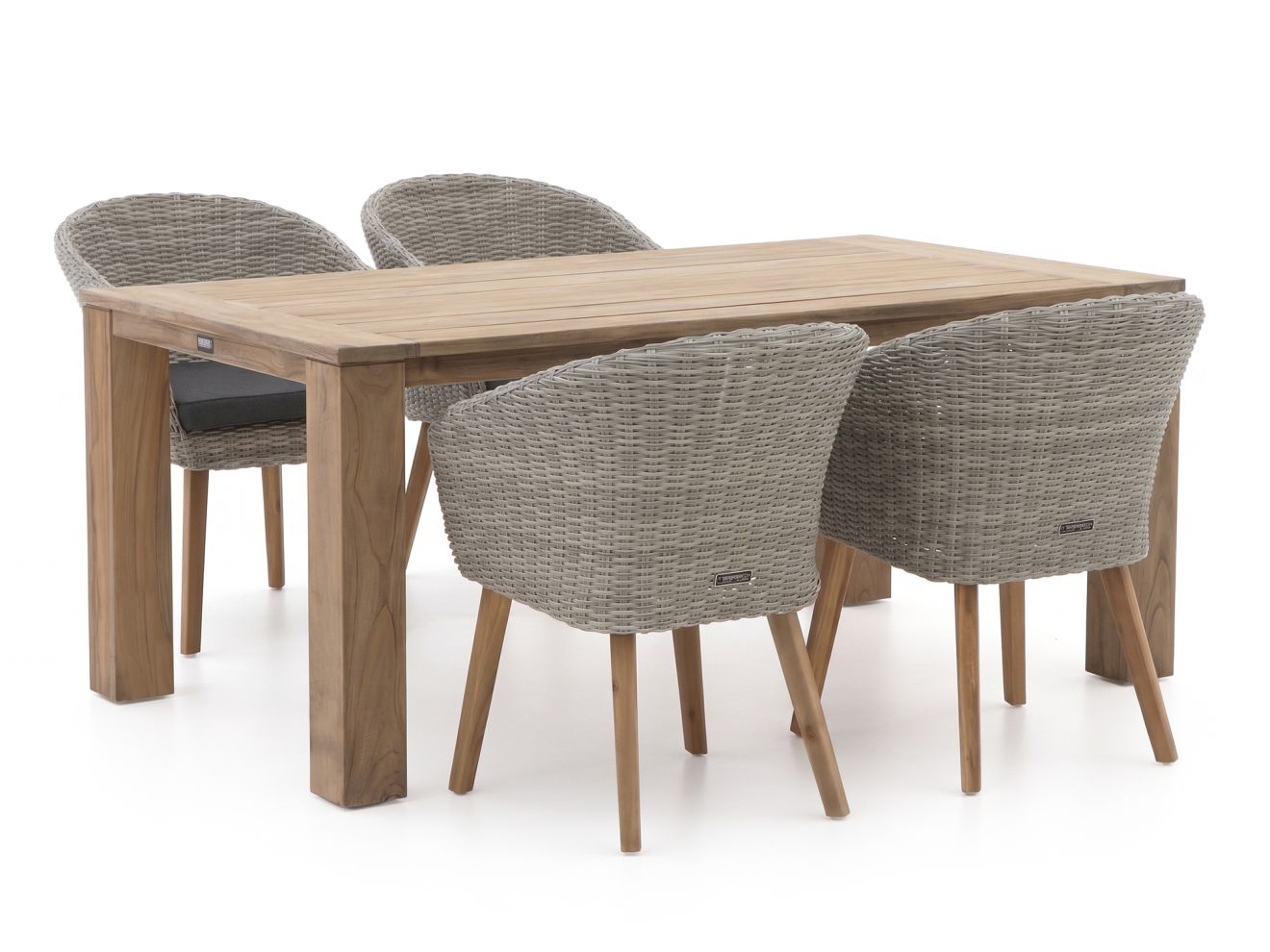 Intenso Tropea/ROUGH-X 180 cm Gartenmöbel-Set 5-teilig