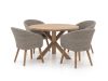 Intenso Tropea/ROUGH-Y ø 120 cm Gartenmöbel-Set 5-teilig